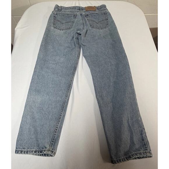Vintage Levi’s 550 Relaxed Fit Tapered Leg Jeans 33X32 Blue Light Wash 2000s - Picture 2 of 13